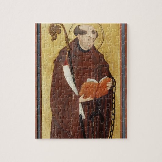St Leonard (金ゴールドによってひかれるパネル) (組の油の12 ジグソーパズル (縦)