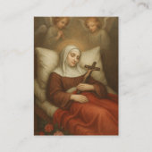 St. Lidwina of Schiedam Prayer Multiple Sclerosis  名刺 (正面)