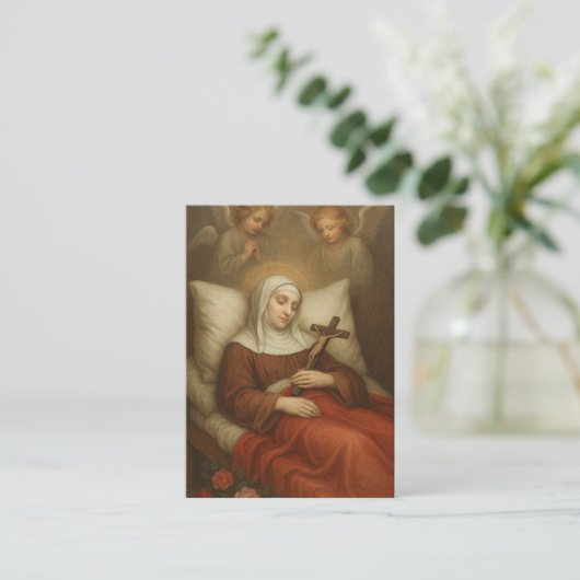 St. Lidwina of Schiedam Prayer Multiple Sclerosis  名刺 (スタンド正面)