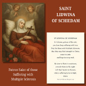 St. Lidwina of Schiedam Prayer Multiple Sclerosis  名刺