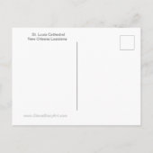 St Louis Cathedral from Artillery Parkはがき ポストカード (裏面)