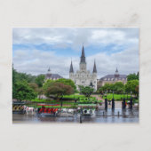 St Louis Cathedral from Artillery Parkはがき ポストカード (正面)