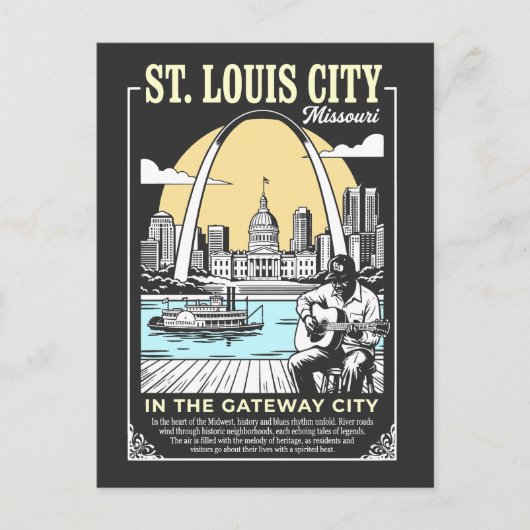 St. Louis City Missouri in the Gateway City ポストカード (正面)