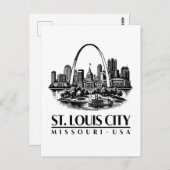 St. Louis City Missouri USA ポストカード (正面/裏面)