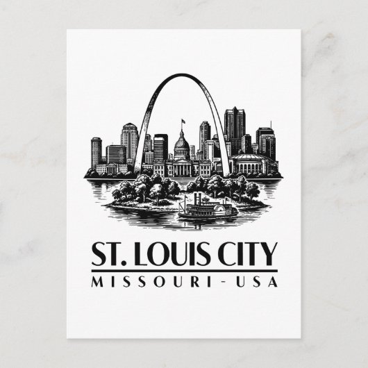 St. Louis City Missouri USA ポストカード (正面)