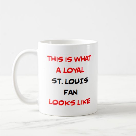 st. louis fan, loyal コーヒーマグカップ (左)