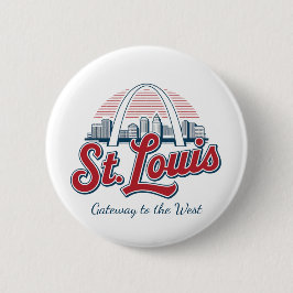 St. Louis Gateway Arch Pin – Personalized National 缶バッジ