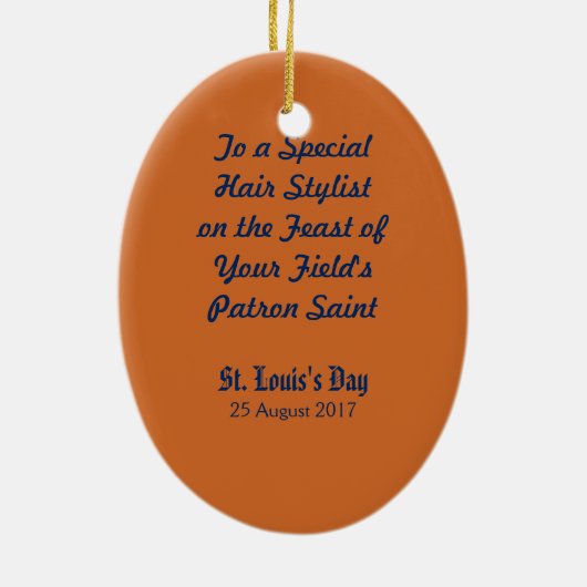 St. Louis IX the King (PM 05) セラミックオーナメント (裏面)