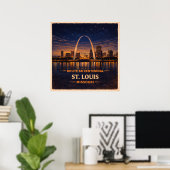 St. Louis Missouri Centennial ポスター (ホームオフィス)