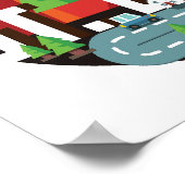 St. Louis, Missouri Geometric Design ポスター (角)