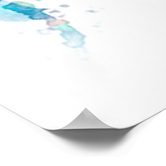 St Louis Missouri Skyline ポスター (角)