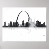 ST LOUIS, MISSOURI SKYLINE ポスター (正面)