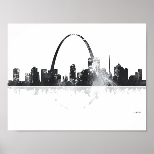 ST LOUIS, MISSOURI SKYLINE ポスター (正面)