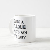st. louis sports fan, being コーヒーマグカップ (正面左)