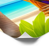 St Lucia Beach Hut Travel Poster ポスター (コーナー)