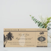 St Lucia Boarding Pass Save the Date Birthday セーブザデート (スタンド正面)