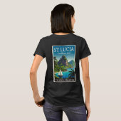 St Lucia Caribbean Jewel  Tシャツ (裏面フル)