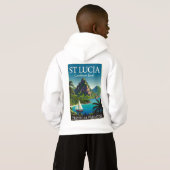 St Lucia Caribbean Jewel  T-Shirt (裏面フル)