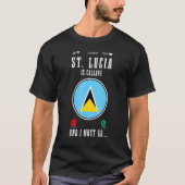 St Lucia Is Calling And I Must Go  Saint Lucia Fla Tシャツ (正面)