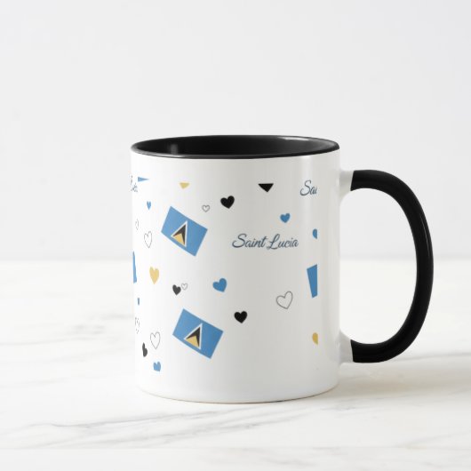 St. Luica Roots Pattern Mug | Caribbean Flag マグカップ (右)