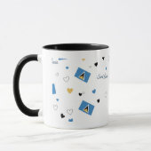 St. Luica Roots Pattern Mug | Caribbean Flag マグカップ (左)