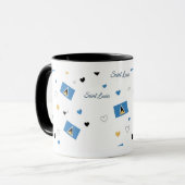 St. Luica Roots Pattern Mug | Caribbean Flag マグカップ (正面左)