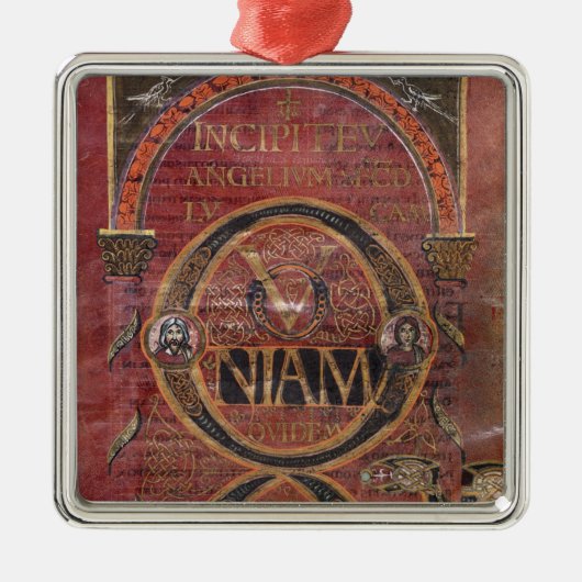 St Lukeの福音のプロローグ メタルオーナメント (正面)