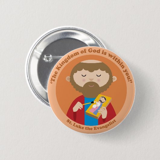 St Luke福音伝道者 缶バッジ (正面&裏面)