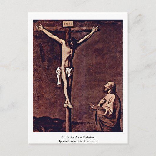 St.Luke As A Painter By Zurbaran De Francisco ポストカード (正面)