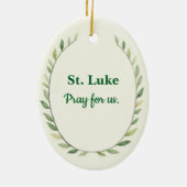 St Luke God's Peace and Blessings with Scripture セラミックオーナメント (裏面)