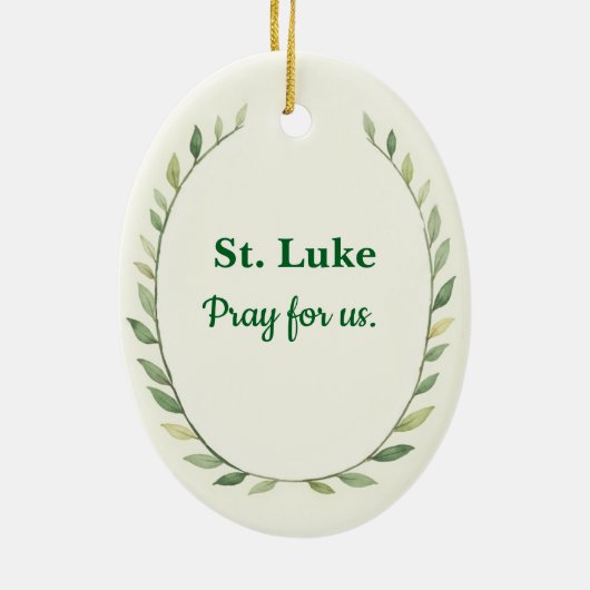 St Luke God's Peace and Blessings with Scripture セラミックオーナメント (裏面)