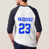 ST LUKESの嵐3/4の袖のRAGLAN Tシャツ (裏面)