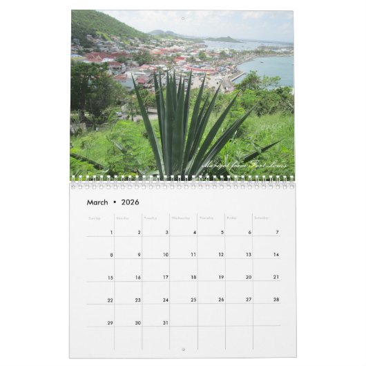 St. Maartenのカスタムによって印刷される写真撮影のカレンダー カレンダー (3月 2026)