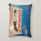 St. Maarten空港の近くの警告標識、 アクセントクッション (裏面(縦))