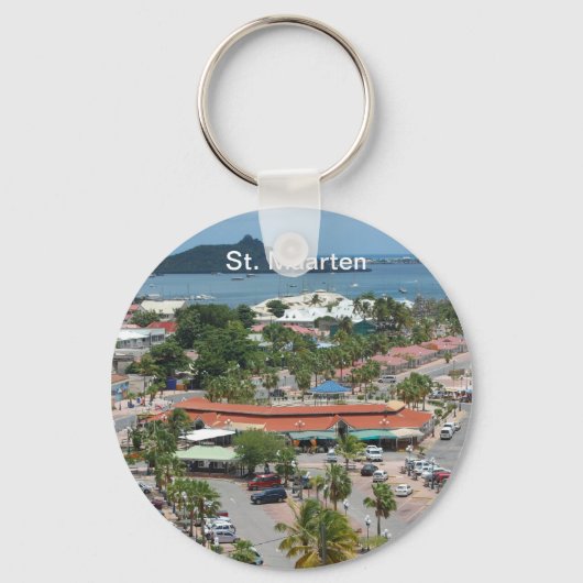 St. Maarten – マリゴットベイキーチェーン キーホルダー (正面)