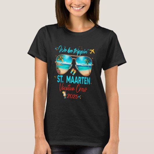 St Maarten Curacao Vacation 2025 Trip Tシャツ (正面)