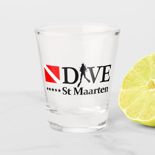 St Maarten DV4 ショットグラス (正面)