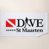 St Maarten DV4 ビーチタオル (正面)