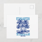 St. Maarten, Île Tropicale Caraïbes ポストカード (正面/裏面)