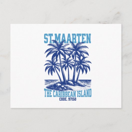 St. Maarten, Île Tropicale Caraïbes ポストカード (正面)