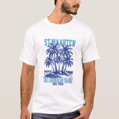 St. Maarten, Île Tropicale Caraïbes Tシャツ (正面)