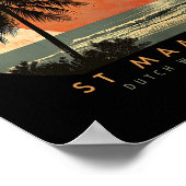 St. Maarten Smx Beach Surfing Travel St. Martin Va ポスター (角)