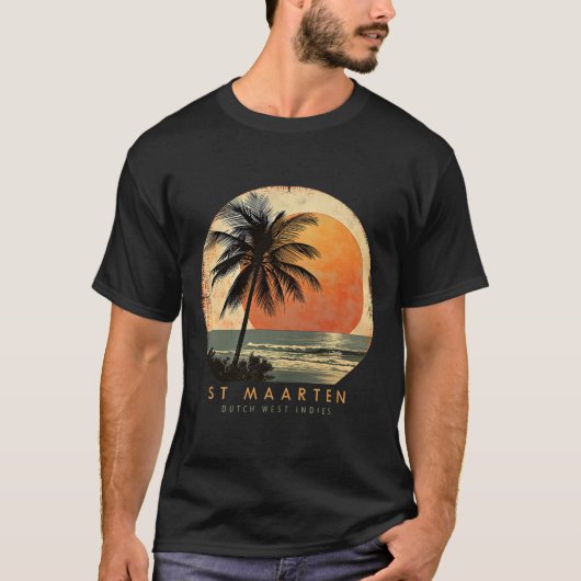 St. Maarten Smx Beach Surfing Travel St. Martin Va Tシャツ (正面)