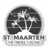 St. Maarten The friendly Island Sint Martin シール (正面)