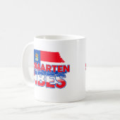 St. Maarten vibes Caribbean island flag mug コーヒーマグカップ (正面左)