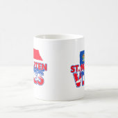 St. Maarten vibes Caribbean island flag mug コーヒーマグカップ (中央)