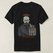 St Maimilian Kolbe Two Crowns Catholic Saint Gifts Tシャツ (デザイン正面)