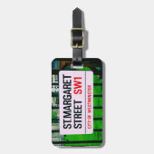 St Margaretの通り-ウエストミンスター ラゲッジタグ (正面縦)