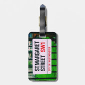 St Margaretの通り-ウエストミンスター ラゲッジタグ (裏面縦)