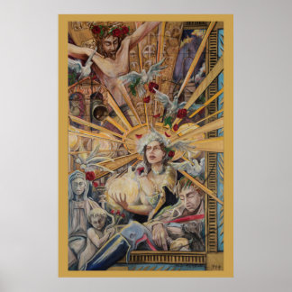 St. Margaret of Cortona by Stan Mullins ポスター